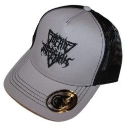 Trucker hat Gray with Black Mean Messiah logo